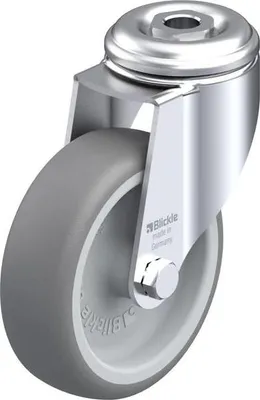 Zdjęcie produktu dla Blickle LKRA-TPA 101G, Kółko, 275 kg, Szary, Srebrny, Swivel wheels, Termoplastyczny elastomer, 10 cm