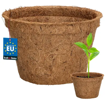 Produktbild von KOTARBAU® Blumentopf Pflanztopf aus Kokosfaser 18 x 11,5 cm