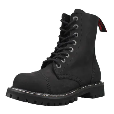 Obrázek produktu pro ANGRY ITCH-8-Hole Vintage Black Ranger Army kožené boty s ocelovou špičkou, EU 48