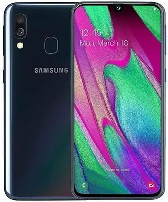 Produktbild von Samsung Galaxy A40 SM-A405FN/DS 15 cm (5.9") Dual-SIM Android 9.0 4G USB Typ-C 4 GB 64 GB 3100 mAh Schwarz