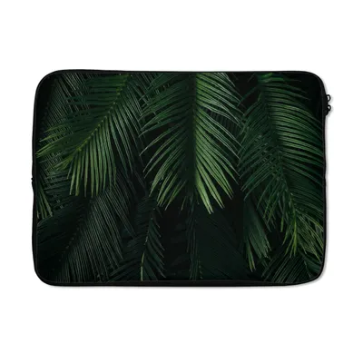 Produktbild von MuchoWow® Laptop Hülle 13 Zoll Blätter - Tropisch - Muster - Jungen - Mädchen - Kinder - Kind Laptoptasche - Laptophülle - Sleeve - Rundumschutz