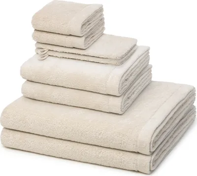 Produktbild von Cawö Lifestyle 2 X Wasch- 2 X Gäste- 2 X Dusch- 2 X Handtuch im Set Weich und extra flauschig, Voluminös, hautsympathisch und saugstark, Puristisch edles Design 8er Set