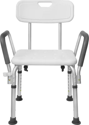 Produktbild von UISEBRT Aluminium Höhenverstellbar Badhocker Duschstuhl Duschhilfe Duschsitz Badsitz Duschhocker für die professionelle Pflege