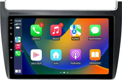 Produktbild von Android Autoradio 9 Zoll 64GB für VW Polo 6R (2008–2020) mit CarPlay & Android Auto Navigation & Bluetooth