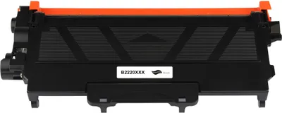 A black toner cartridge with an orange plastic seal on top, shown from a slightly angled front view against a white background.