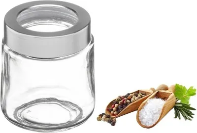 Immagine prodotto di JASMINE Vasetto in vetro da 140 ml con coperchio per spezie