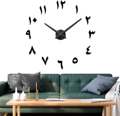 Obrázek produktu pro Tlumené moderní nástěnné hodiny – DIY, 3D samolepka, do domácnosti i kanceláře, velké hodiny