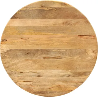 Immagine prodotto di Tavolo da Pranzo Ø110x78cm in Legno Massello di Mango e Acciaio
