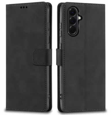 Obrázok produktu pre Kožené puzdro s klapkou pre Samsung A57 | Puzdro s uzáverom + sklo 9H