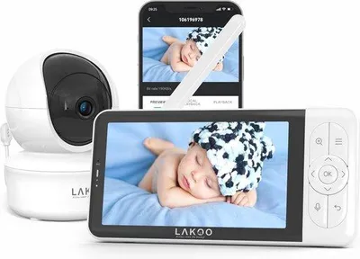 Immagine prodotto di Baby monitor Wi-Fi con doppia telecamera e visione notturna