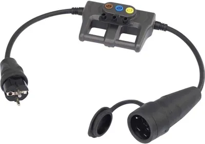 Produktbild von VOLTCRAFT DLA-1L 16 Messadapter Schutzkontakt 16 A - Schutzkontakt 16 A
