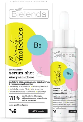 Produktbild von Bielenda Beauty Molecules.Molecular Shot Niacinamide Serum - für problematische Haut 30ml