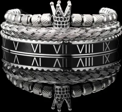 Produktbild von Elegante Silber-Armbänder IM-34394 - Uni Set KP34394