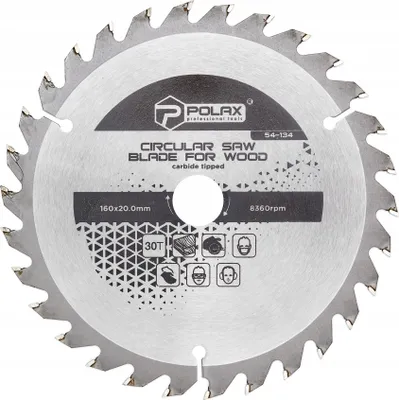 Zdjęcie produktu dla Tarcza piła tarczowa do drewna 160 x 20.0/16 30Т Polax
