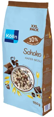 Produktbild von Kölln Hafer-Müsli Schoko 30% weniger Zucker 1,15kg