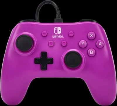 Immagine prodotto di PowerA NSGP0143-01 Controller di gioco viola USB Gamepad analogico per Nintendo Switch