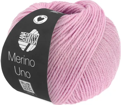 Produktbild von Lana Grossa MERINO UNO 50 g extrafeine Wolle mit Superwash-Ausrüstung 125 m Farbe 076 - Flieder