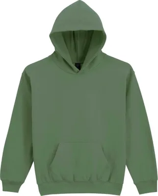 Produktbild von Gildan - "Softstyle" Kapuzenpullover für Kinder, Mittelschwer, Fleece BC7167 (110) (Militärgrün)