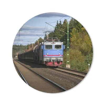 Produktbild von MuchoWow® Mauspad Mousepad Ein Zug auf einer Eisenbahnstrecke 20x20 cm - Mousepads - Maus Mat - Pad - Mausunterlage - Schreibtischmatte