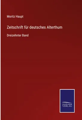 Produktbild von Zeitschrift für deutsches Alterthum