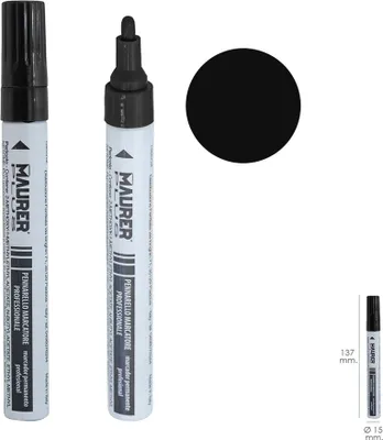Immagine prodotto di Pennarello per lavori professionali, colore permanente, nero