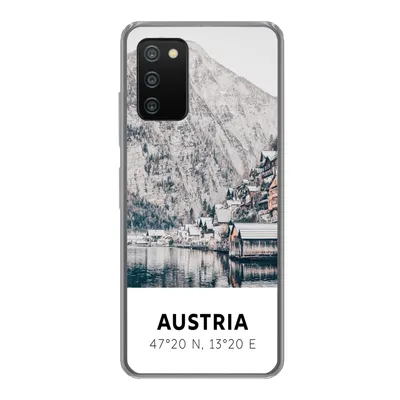 Produktbild von MuchoWow® Handyhülle Schutzhülle Hülle für Samsung Galaxy A03s Österreich - Wasser - Berge - Alpen Silikon Softcase Handy Hülle - Schutz
