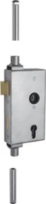 Produktbild von AMF Schlosskasten 140UMV-40ZW Mehrfachverriegelung mit verzinktem Schloss 142UMV - 13540