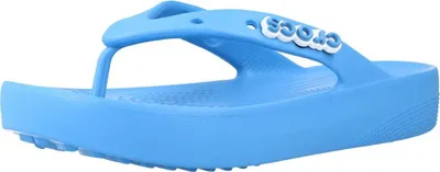 Produktbild von Crocs Damen-Badepantolette Classic Platform Flip W Blau, Farbe:blau, EU Größe:41