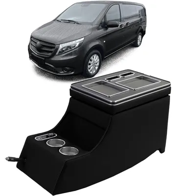 Produktbild von Mittelkonsole Armlehne Aufbewahrung SCHWARZ für Mercedes W447 / W639 Vito Viano