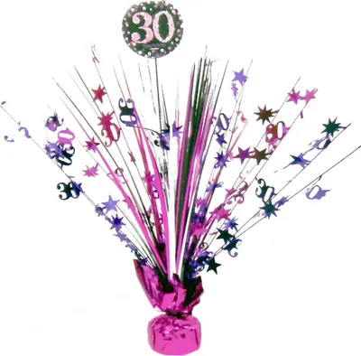 Produktbild von Amscan 9900591 - Tischdekoration 30 Sparkling Celebration - Pink Folie / Papier 45,7 cm, Geburtstag