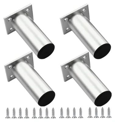 Immagine prodotto di Set di 4 gambe regolabili in alluminio per tavoli, altezza 8 cm