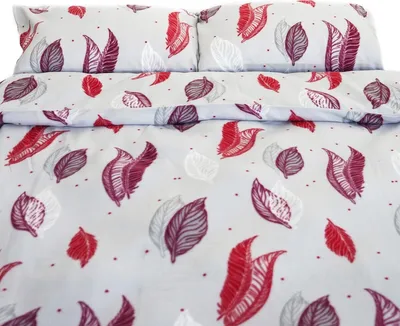 Produktbild von Fleece Bettwäsche mit Federmotiv - Kuschelig und Weich aus 100% Polyester 200x200 cm