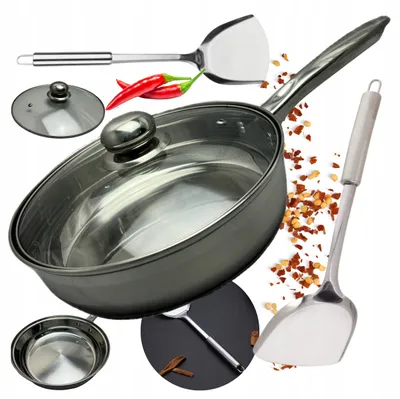 Produktbild von Brunbeste Edelstahl-Pfannenset 28 cm mit Pfannenwender