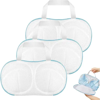 Obrázek produktu pro Síťka na prádlo pro podprsenky, 3 kusy, rozměry 34x20 cm, sáček na praní pro jemné spodní prádlo