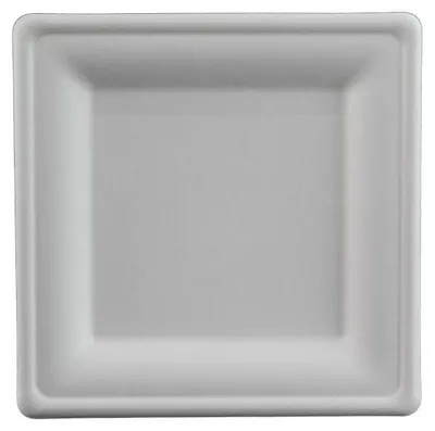 Zdjęcie produktu dla Talerz z trzciny cukrowej kwadratowy 26x26cm, 50szt