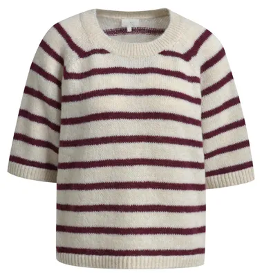 Produktbild von Milano (21) LOOSE FIT PULLOVER WITH 1/2 SLEEVES, VINO PRINT 1412 1412 L