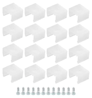 LED-Neon-Montageclips, 100 Stück, für 12–14 mm Streifen, durchscheinend