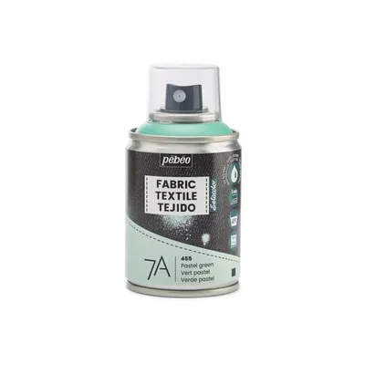 Produktbild von Pebeo 7A Aerosol Textilfarbe auf Wasserbasis, 100 ml, Pastellgrün