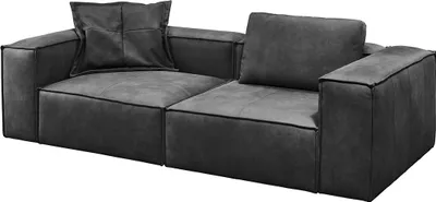 Produktbild von KAWOLA Sofa CARMO 3-Sitzer Leder anthrazit
