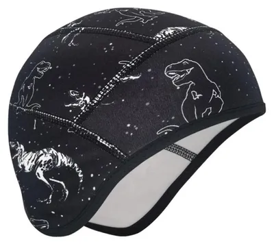 Produktbild von Kinder Fahrrad Mütze Winter Unterziehmütze für Helm Einheitsgröße Schwarz