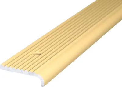 Produktbild von Prinz Treppenkantenprofil Alu gold gelocht 23 x 2500 mm