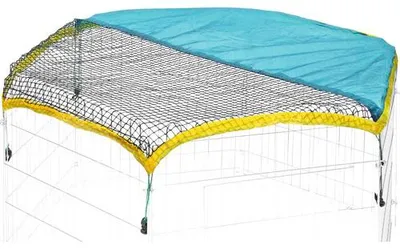 Produktbild von Sonnenschutz Kerbl für Freilaufgehege grün-gelb