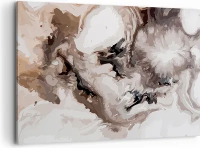 Produktbild von Bild auf Leinwand - Leinwandbild - Abstraktion modern - 100x70cm - Wand Bild - Wanddeko - Leinwanddruck - Bilder - Kunstdruck - Wanddekoration - Leinwand bilder - Wandkunst - AA100x70-4072