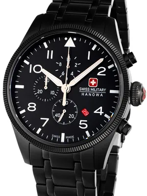 Zdjęcie produktu dla Zegarek męski SWISS MILITARY SMWGI0000431 czarny klasyczny do pływania