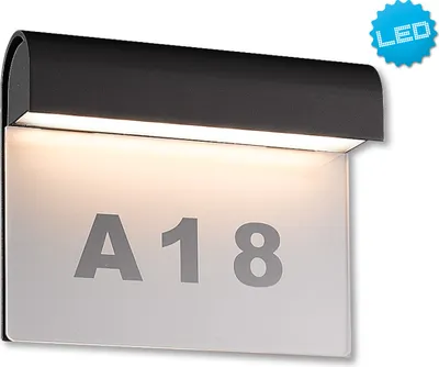 Produktbild von Näve LED Außenwandleuchte - Aluminium, Acryl - anthrazit, klar; 1225997