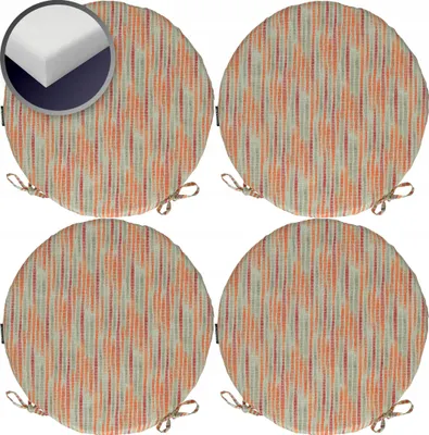Produktbild von Ampo Runde Stuhl-Sitzkissen 40 cm 4er-Set