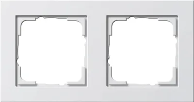 Produktbild von GIRA 021222 Abdeckrahmen 2fach E2 Reinweiß seidenmatt