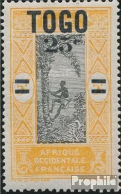 Produktbild von Briefmarken Togo 1924 Mi 62 mit Falz Aufdruckausgabe