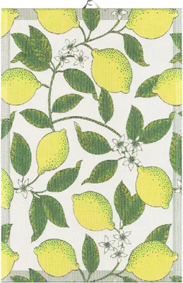 Immagine prodotto di Asciugamano/strofinaccio da cucina Ekelund, motivo "citroner/limoni", 40 x 60 cm, 100% Cotonelogico