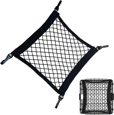 Imagen del producto de Red elástica para equipaje, de alta resistencia, apta para bicicletas y automóviles, ideal para transportar objetos